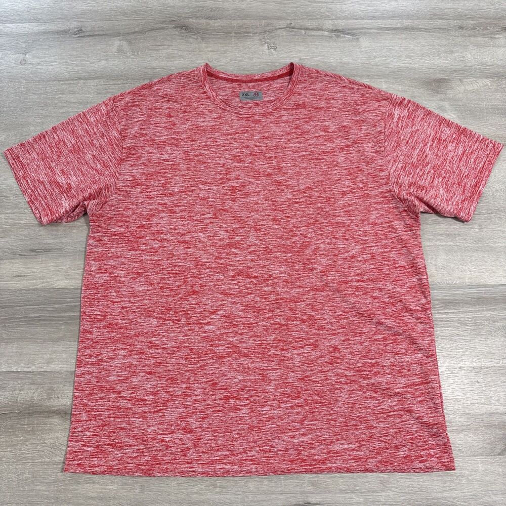 A4 Shirt Men's Red Heather Performance Moisture Wicking 2XL Athletic Tee